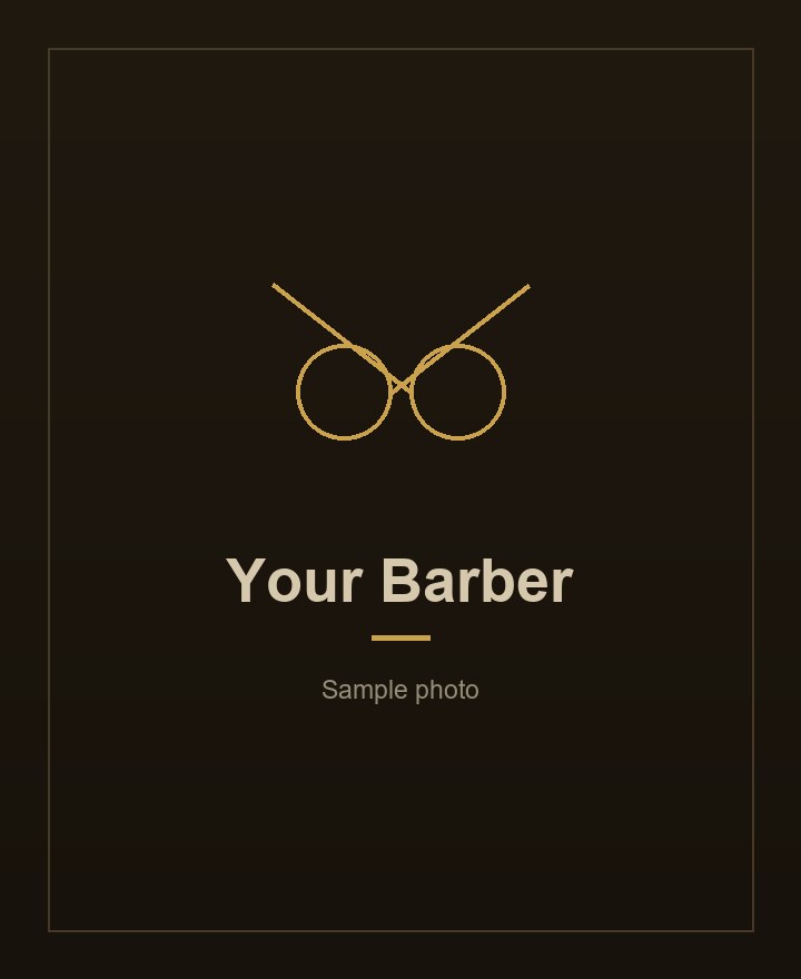 Vince, a barber in Angeles City, holding scissors and a comb in his shop